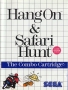 Sega  Master System  -  Hang On & Safari Hunt Combo Cartridge (Front)